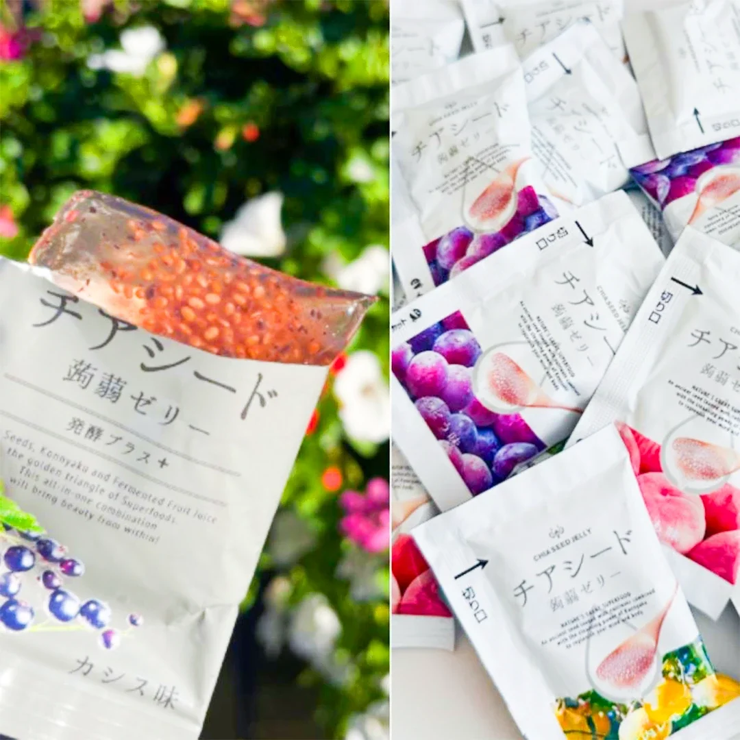 4種水果口味✨奇亞籽蒟蒻果凍60入大包裝 #58059 2